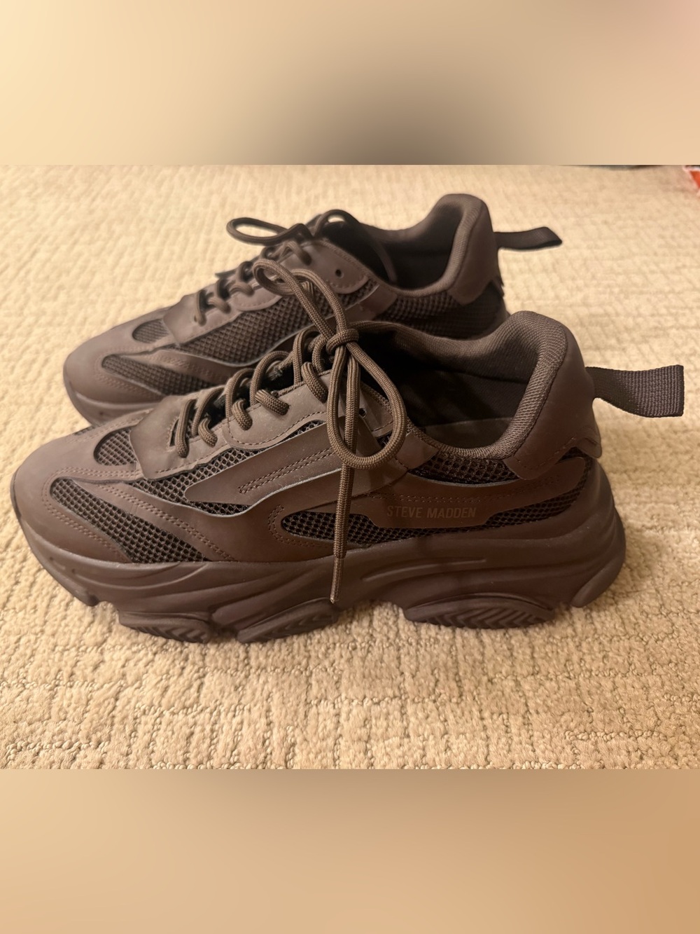 Steve Madden Possession Brown Chunky Sneakers Size 10